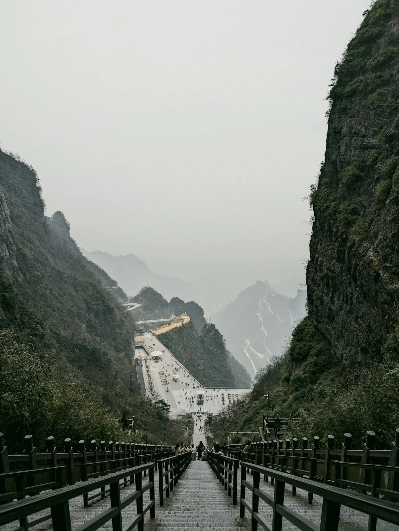 Mountains and clouds at Tianmen Mountain, Zhangjiajie